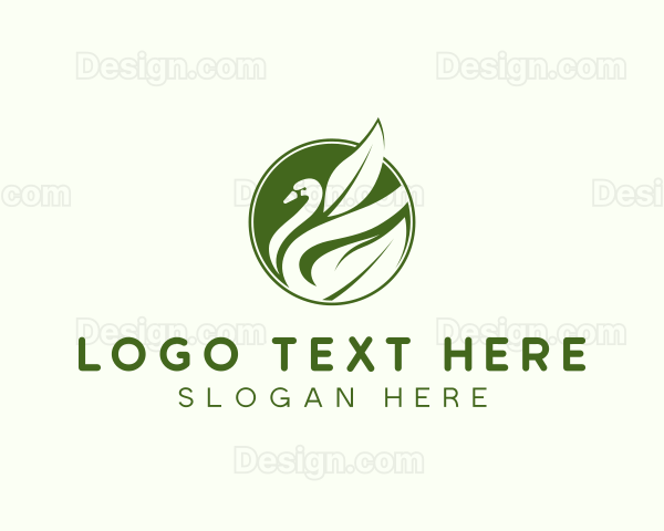 Elegant Duck Swan Logo