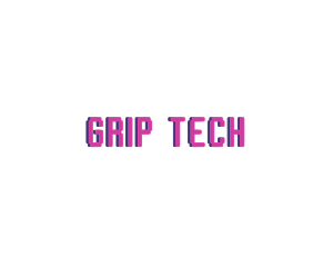 Business Tech Glitch logo design