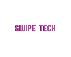 Business Tech Glitch logo design