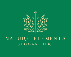 Nature Organic Plant logo design