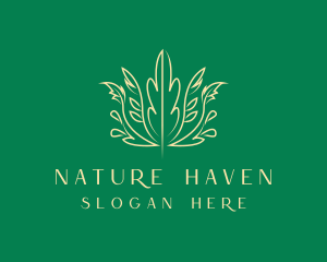 Nature Organic Plant logo design