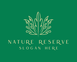 Nature Organic Plant logo design