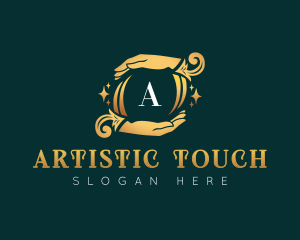 Elegant Massage Hands logo design