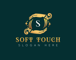 Elegant Massage Hands logo design