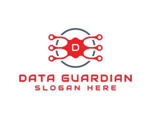 Data Tech Circuit logo design