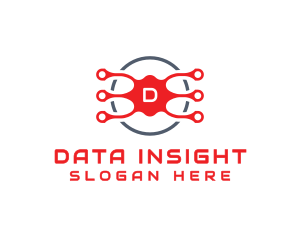 Data Tech Circuit logo design