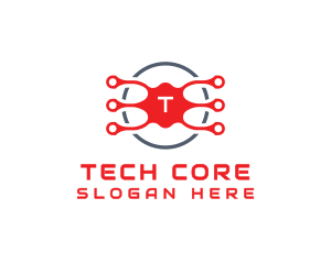 Data Tech Circuit logo design