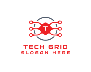 Data Tech Circuit logo design