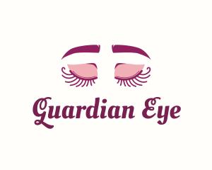 Curly Eyelash Brows logo design