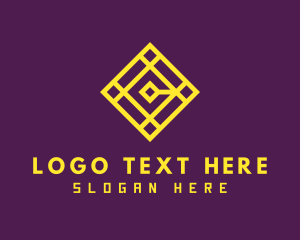 Trend - Geometric Tile Letter C logo design