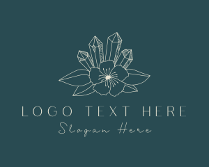 Elegant Flower Crystal logo