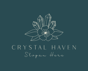 Elegant Flower Crystal logo