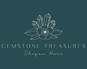 Elegant Flower Crystal logo design