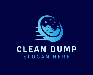 Washing Cleaning Suds logo design