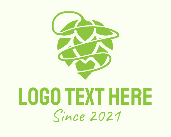 Hop Plant logo example 2