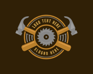 Carpentry Hammer Sawmill logo