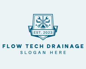 Drainage Plumbing Tools logo design