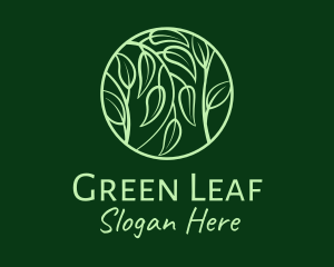 Leafy Herbs Circle  logo