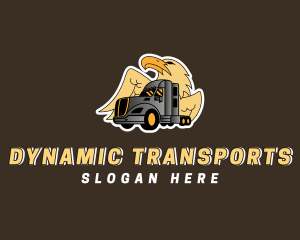 Eagle Freight Truck logo design