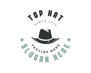 Gentleman Hat Fashion logo design