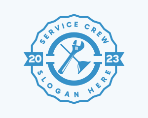 Plumbing Repair Service Badge logo