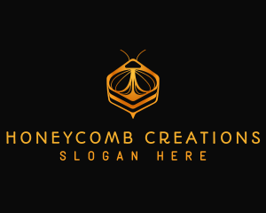 Hexagon Honey Bee logo