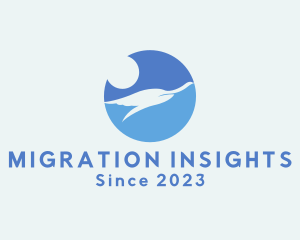 Elegant Flying Bird  logo