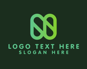 Digital Green Letter N logo