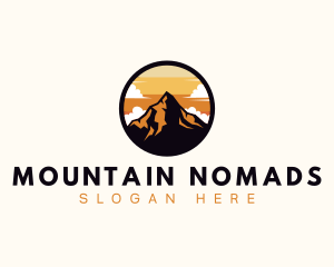 Alpine Mountain Peak logo design