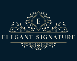 Elegant Vine Ornament  logo design