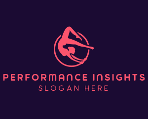 Woman Gymnast Performer  logo