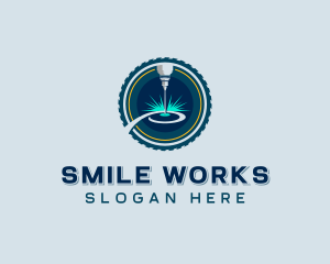 CNC Laser Milling logo design