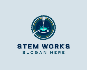 CNC Laser Milling logo design