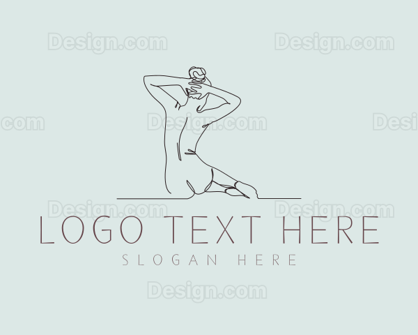 Sexy Nude Woman Logo