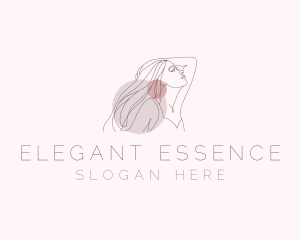 Aesthetic Woman Wellness Beauty logo design