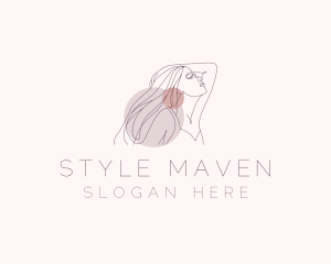 Aesthetic Woman Wellness Beauty logo design