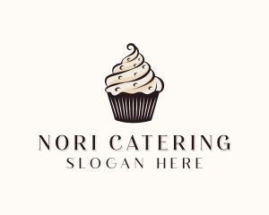 Sweet Cupcake Dessert  logo design