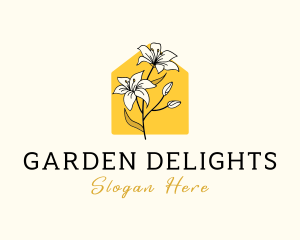 Lily Flower House logo design