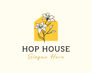 Lily Flower House logo design