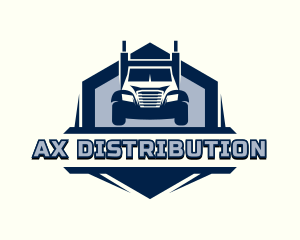 Logistics Truck Courier logo design