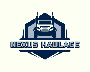 Logistics Truck Courier logo design