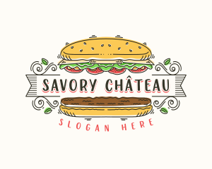 Burger Restaurant Diner logo design