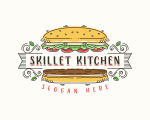 Burger Restaurant Diner logo design