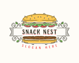 Burger Restaurant Diner logo design