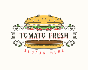 Burger Restaurant Diner logo design