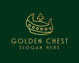 Gold Horn Crown logo design