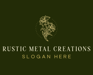 Rustic Floral Boutique logo design