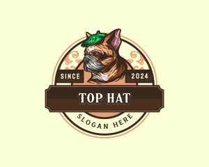 Bulldog Pet Hat logo design