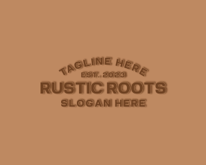 Rustic Business Store logo design