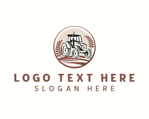 Wheat Farming Tractor logo